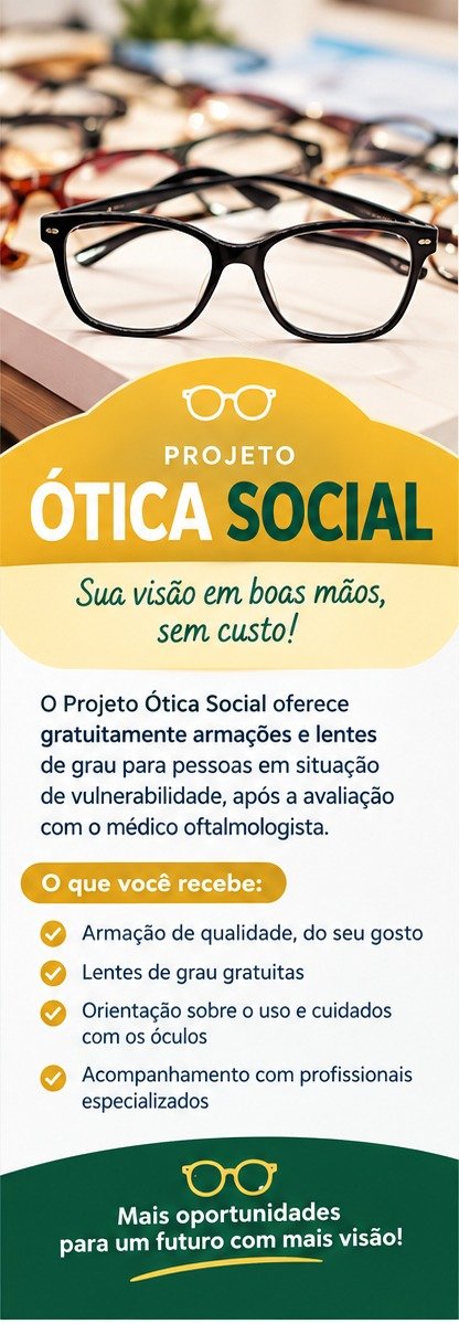 Cartaz do Projeto Ótica Social