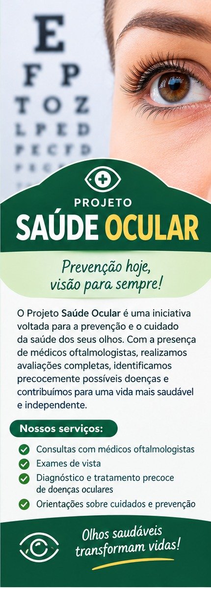 Cartaz do Projeto Saúde Ocular